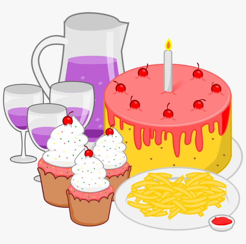 Pizza Clipart Celebration - Party Food Clipart, transparent png download