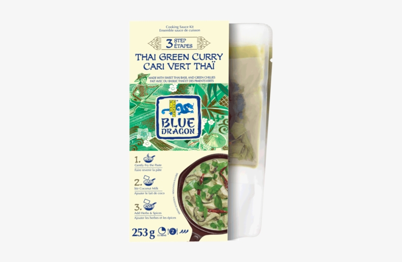 Bd Thai Green Curry 3d Mock Up Front Min - Blue Dragon Green Curry Paste Recipe, transparent png download