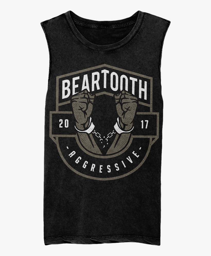Handcuffs Cutoff - Beartooth Denim Jacket, transparent png download