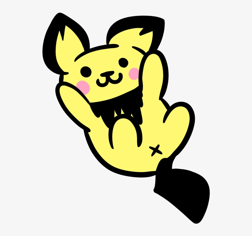 Lmao It's A Kittchu Kitty And Pichu Im Tired My New - Cartoon, transparent png download