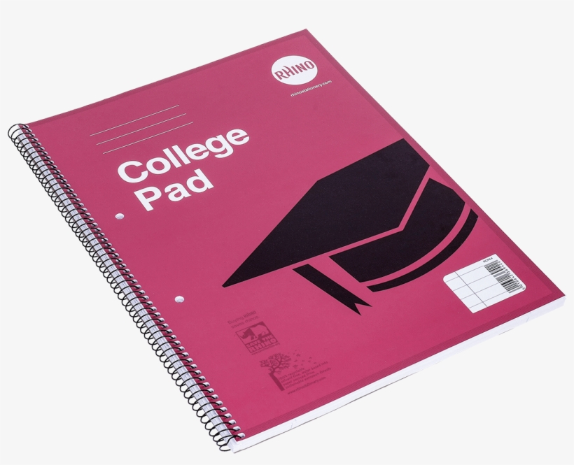 Rhino College Spiral, A4 , 8mm Ruled And Margin, 70 - Paper, transparent png download