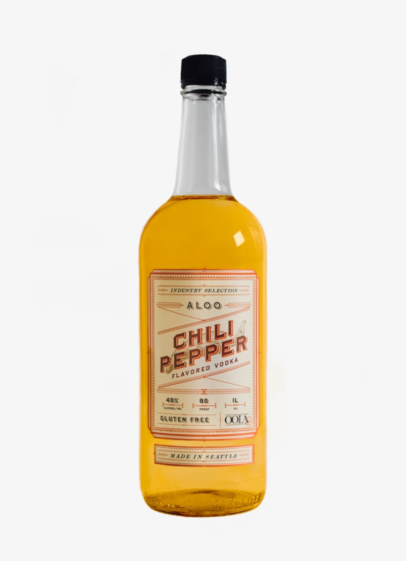 Aloo Chili Pepper Vodka Bottle Shot 2018 - Grain Whisky, transparent png download