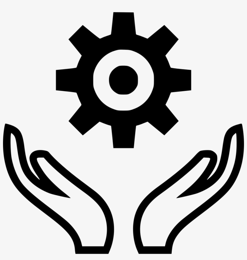Png File Svg - Hand And Gear Png, transparent png download