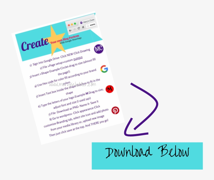 Download A Printable Guide To Create A Favicon - Graphic Design, transparent png download