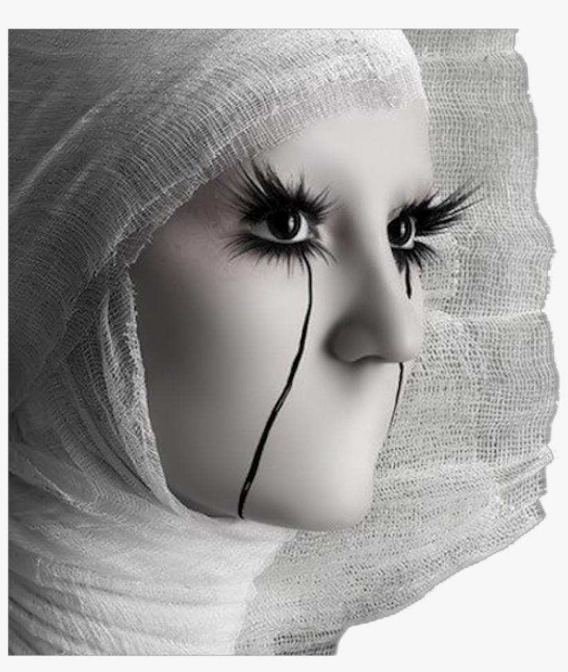 Face Sticker - Cry Goth, transparent png download