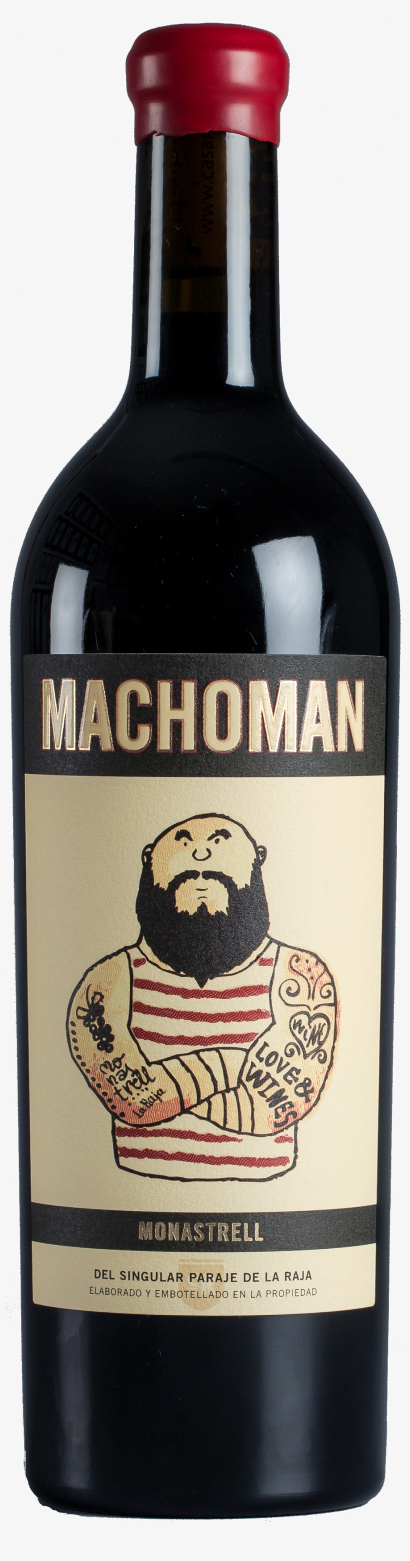 Casa Rojo Machoman - Macho Man Monastrell 2016, transparent png download