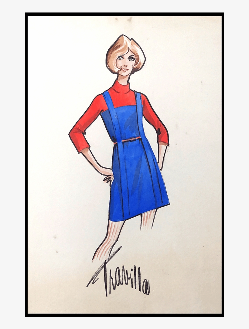 A Bold Design By Famed Hollywood Costume Designer William - Cartoon, transparent png download