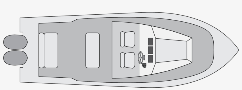Walkaround Fishing Boat - Dinghy, transparent png download
