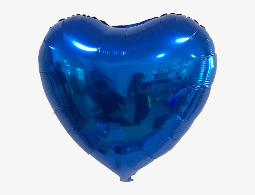 24 Inch Blue Heart - Balloon, transparent png download