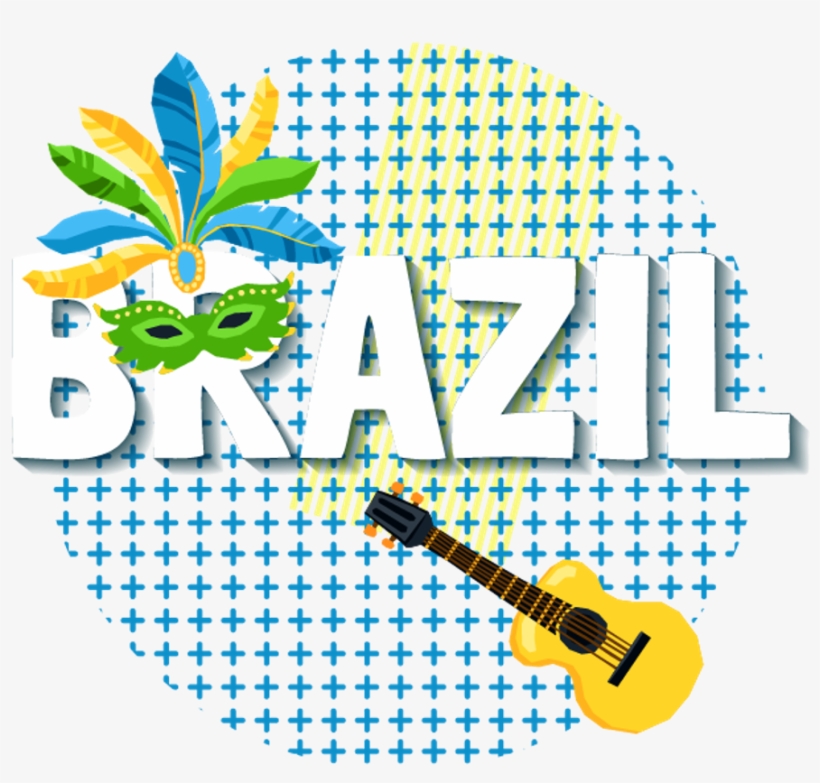 Carnival Sticker - Brasil Guitar Png, transparent png download