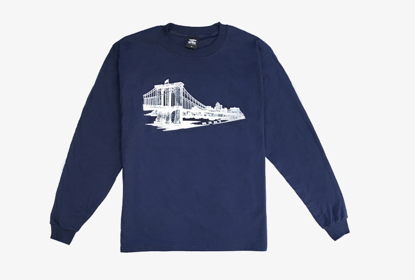 Bzny Brooklyn Bridge Long Sleeve Shirt - Chaqueta Verde Militar Para Niños, transparent png download