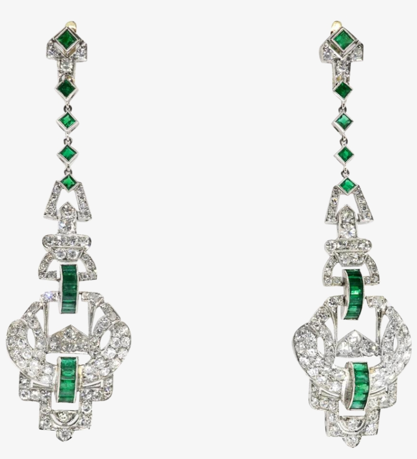 Emerald Png Download Image - Earrings, transparent png download