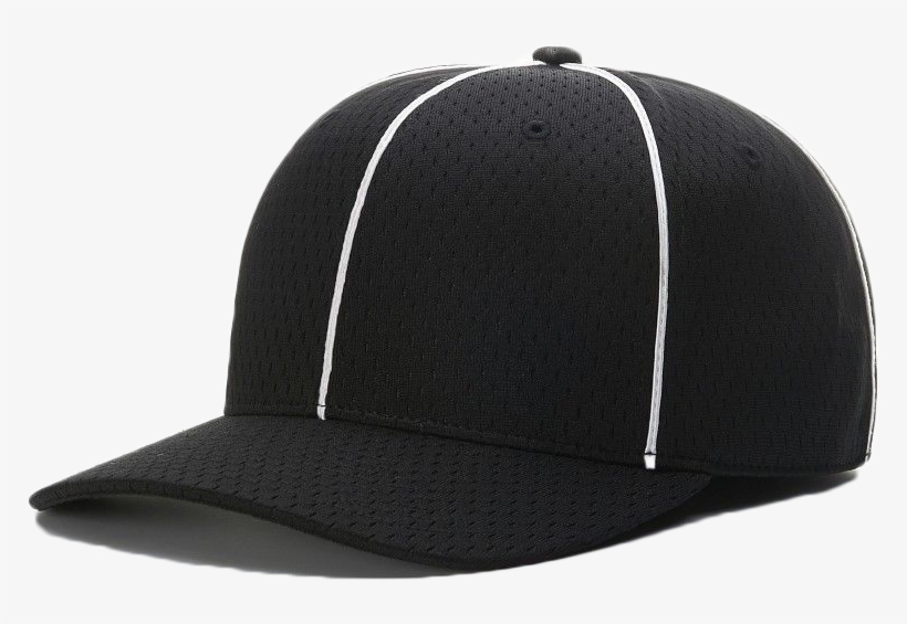 Richardson Pro Mesh Black Referee Hat - Baseball Cap, transparent png download