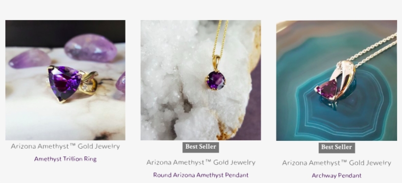 Explore Our Arizona Amethyst Gold Jewelry>> - Amethyst, transparent png download