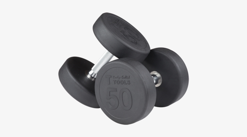 Body-solid Rubber Round Dumbbell Set - Body Solid Round Rubber Dumbbell Set, transparent png download