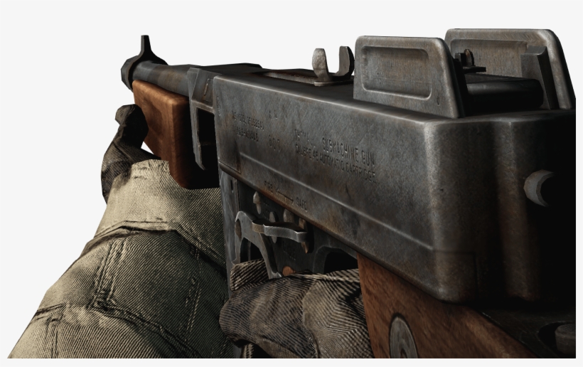Bfbc2 Thompson Render Battlefield Wiki - Battlefield 1 Gun Render Png, transparent png download