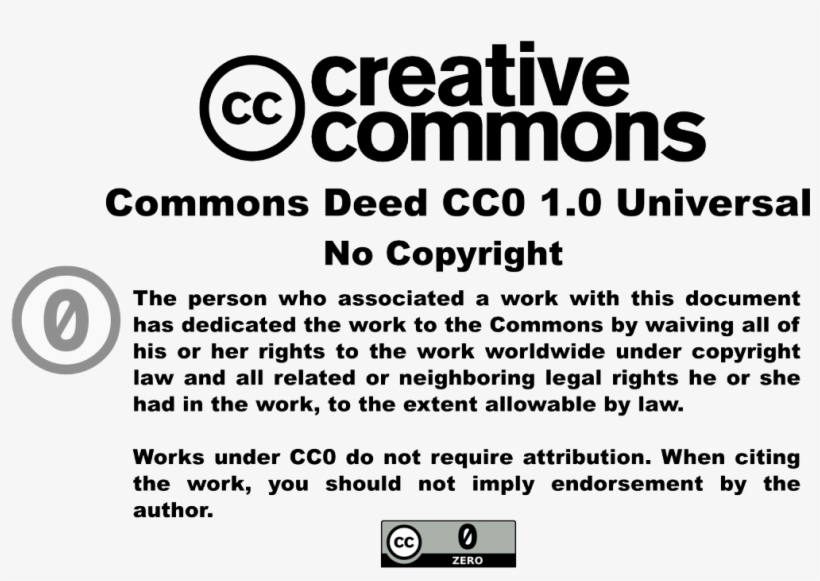 1280px-cc - Zero - Bumper - Bw - Light - 1080p - 1 - Creative Commons, transparent png download