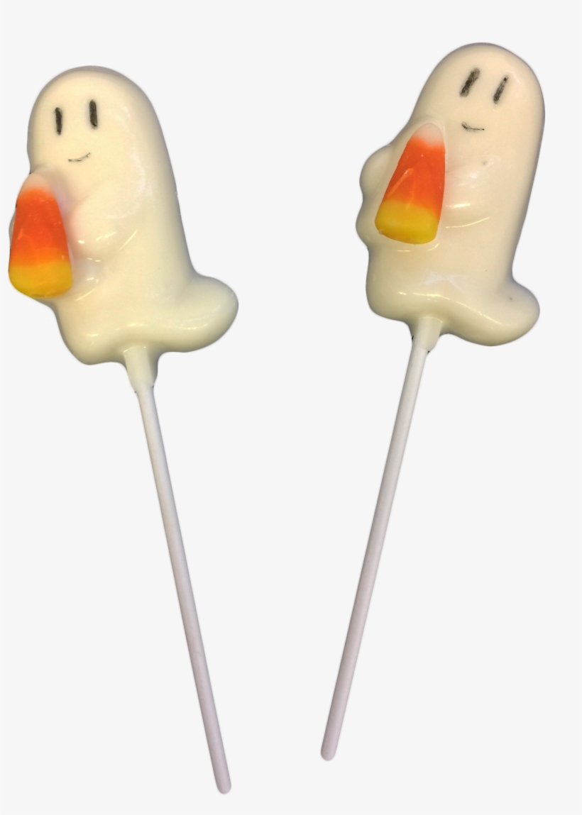 Ghost Lollipops With Candy Corn - Lollipop, transparent png download
