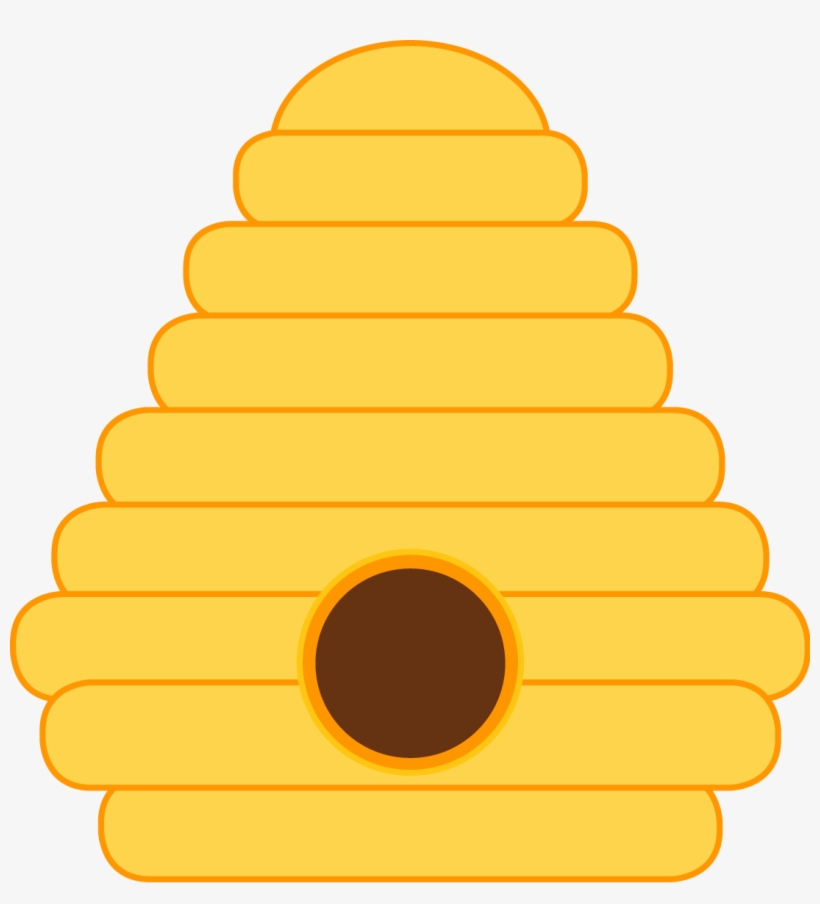 Bee Hive Clipart Circle - Bees Nest Clipart, transparent png download