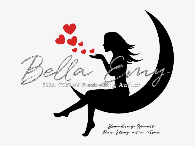 Bella Emy Is A Usa Today Bestselling Author - Woman Blowing Hearts Silhouette, transparent png download