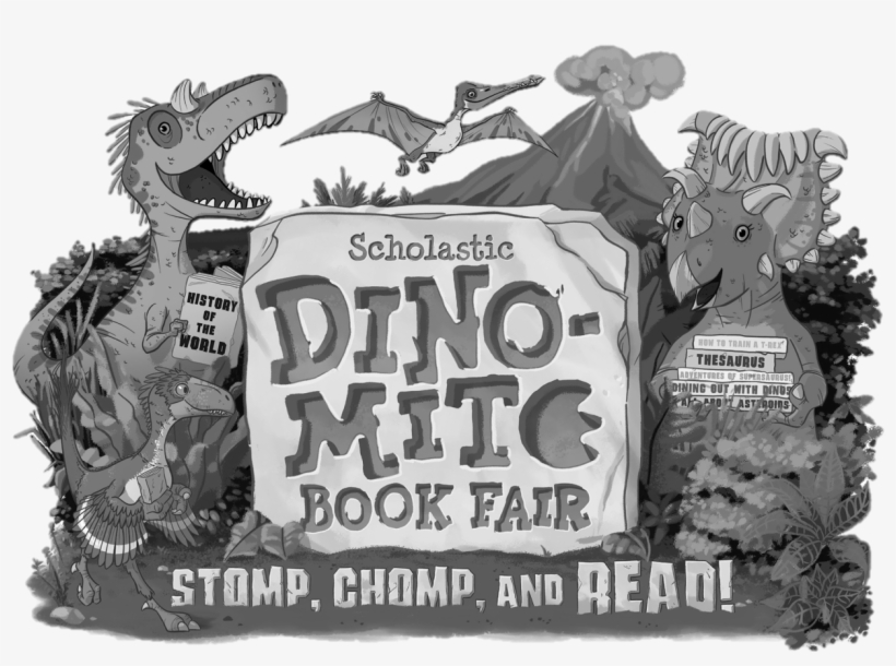 Dino-mite Large Logo - Scholastic Dino Mite Book Fair, transparent png download