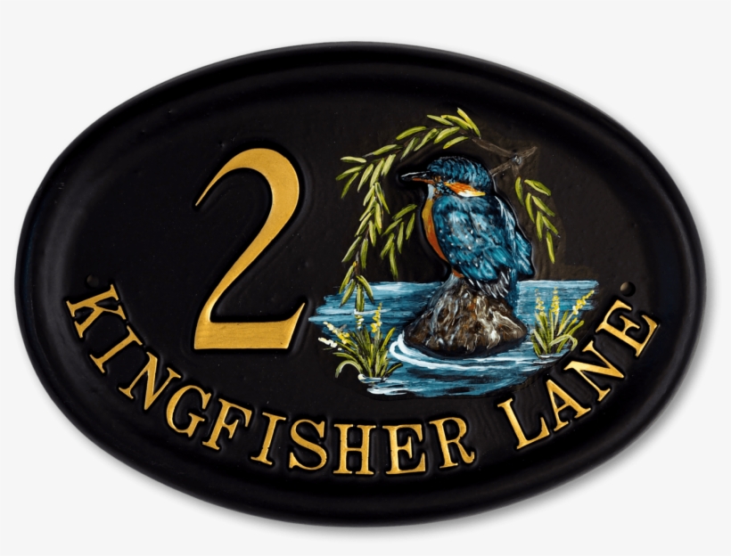 Kingfisher Split Design House Sign - Facepalm, transparent png download