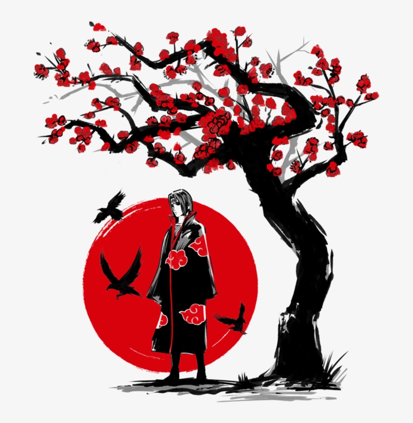 Ninja Under The Sun Tee Fury Llc Graphic Library Stock - Itachi T Shirt, transparent png download