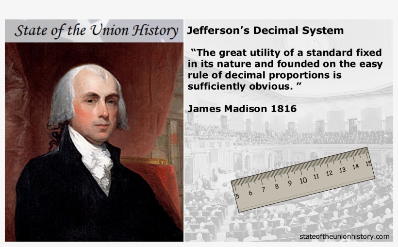 Thomas Jefferson's Decimal System1 - James Madison Indian Removal, transparent png download