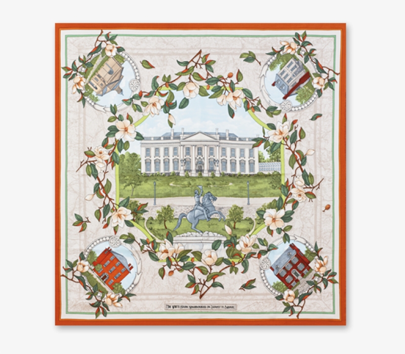 White House Neighborhood Scarf - Illustration, transparent png download