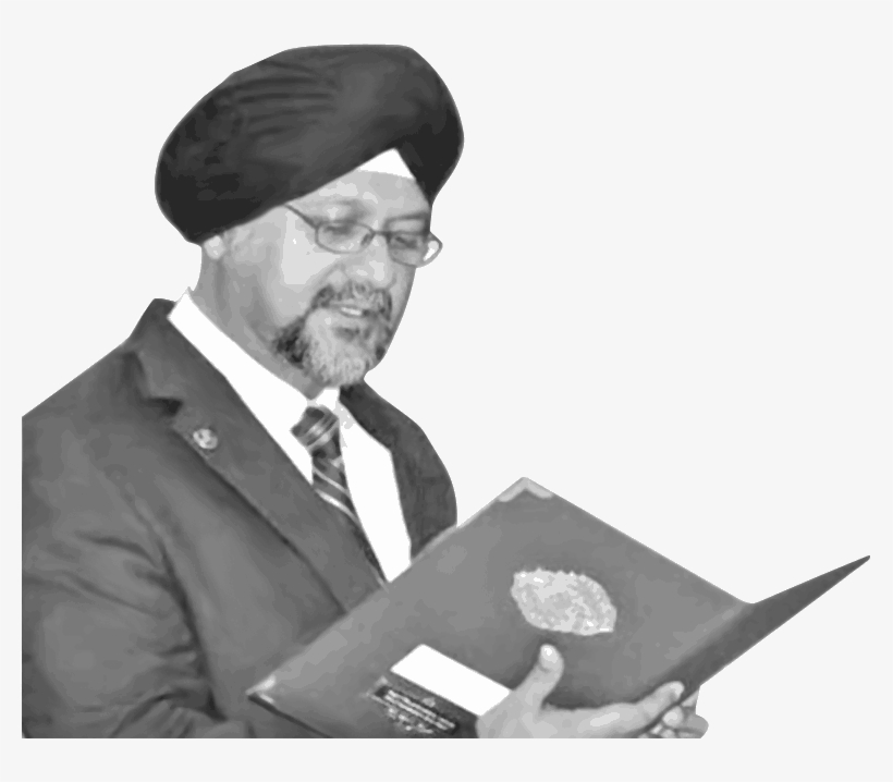 Gobind Singh Deo Is Malaysia's First Sikh Minister - Monochrome, transparent png download