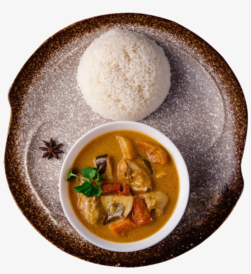 Chicken Curry With Rice - Yellow Curry, transparent png download