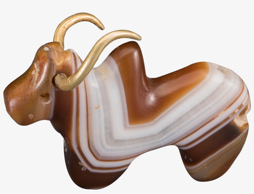 India And The World - Humped Bull With Gold Horns (on Loan), transparent png download