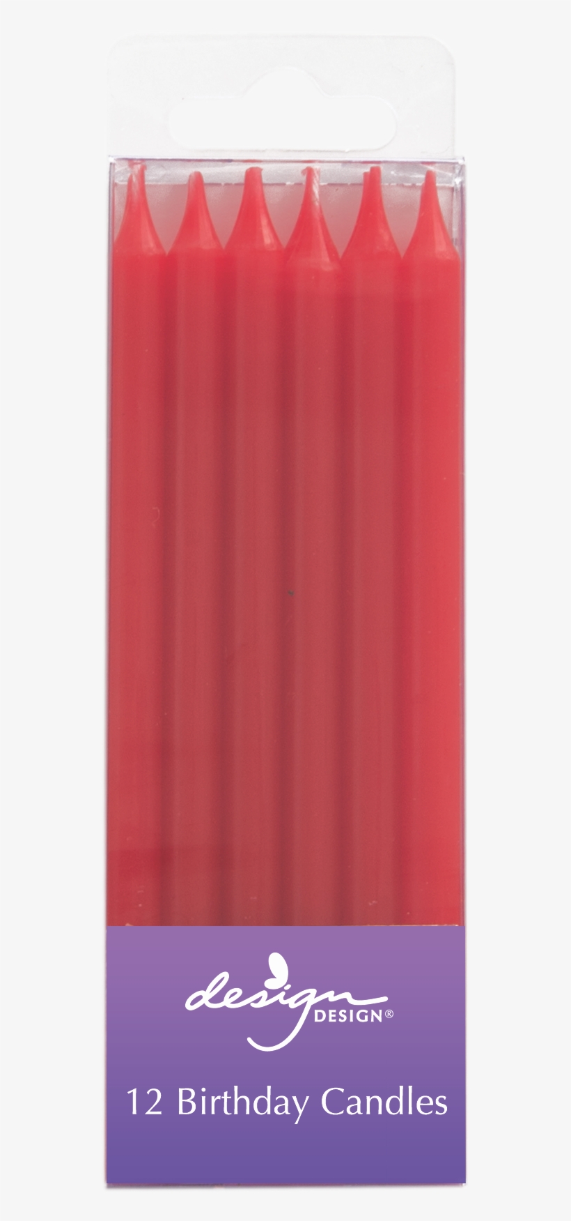 12 Red Slim Candles - Tints And Shades, transparent png download