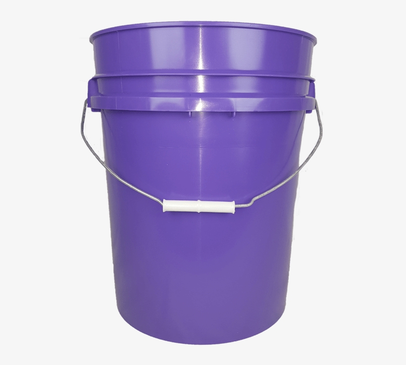 25 Gallon Plastic Bucket Purple - Bucket, transparent png download