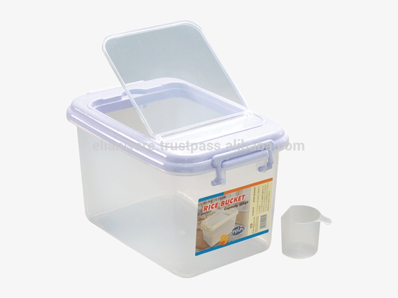 10 Kg Plastic Rice Bucket - Box, transparent png download