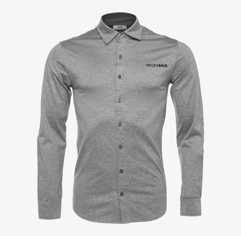 Loab Formal Shirt Grey - Long-sleeved T-shirt, transparent png download