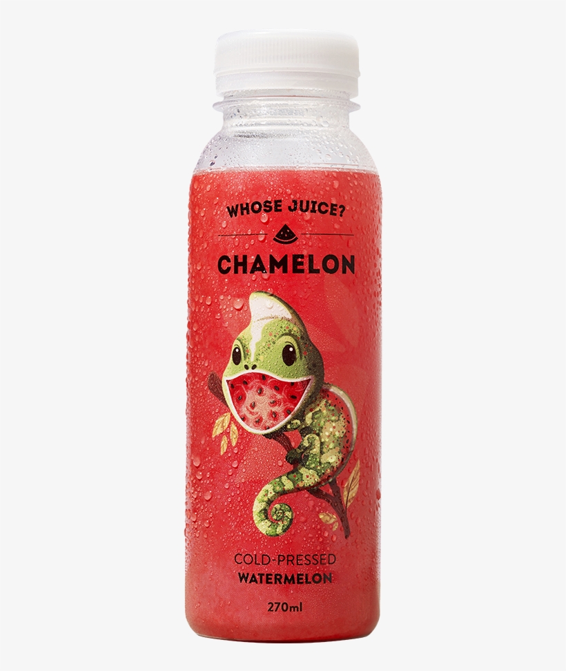 Chamelon Cold-pressed Watermelon - Plastic Bottle, transparent png download