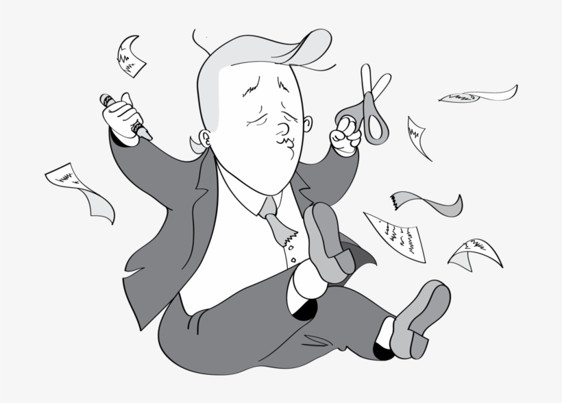 11 Trump Tax - Cartoon, transparent png download