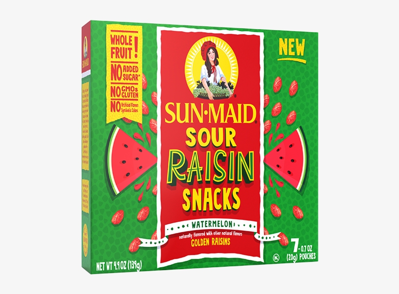Watermelon - Sun Maid Raisin Girl, transparent png download