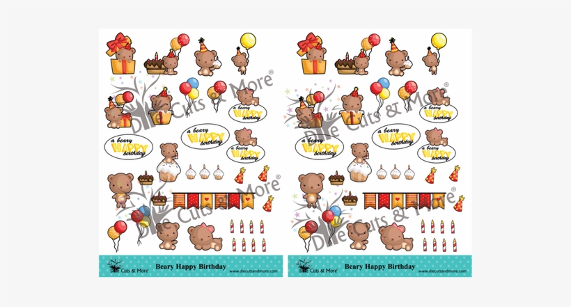 Beary Happy Birthday - Cartoon, transparent png download