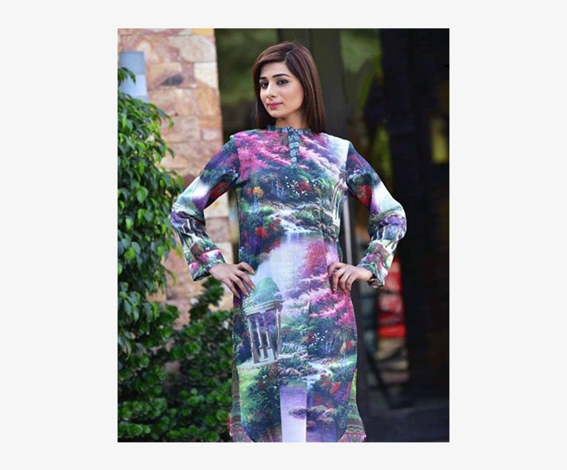 Kurti-8 - Thomas Kinkade Pools Of Serenity, transparent png download