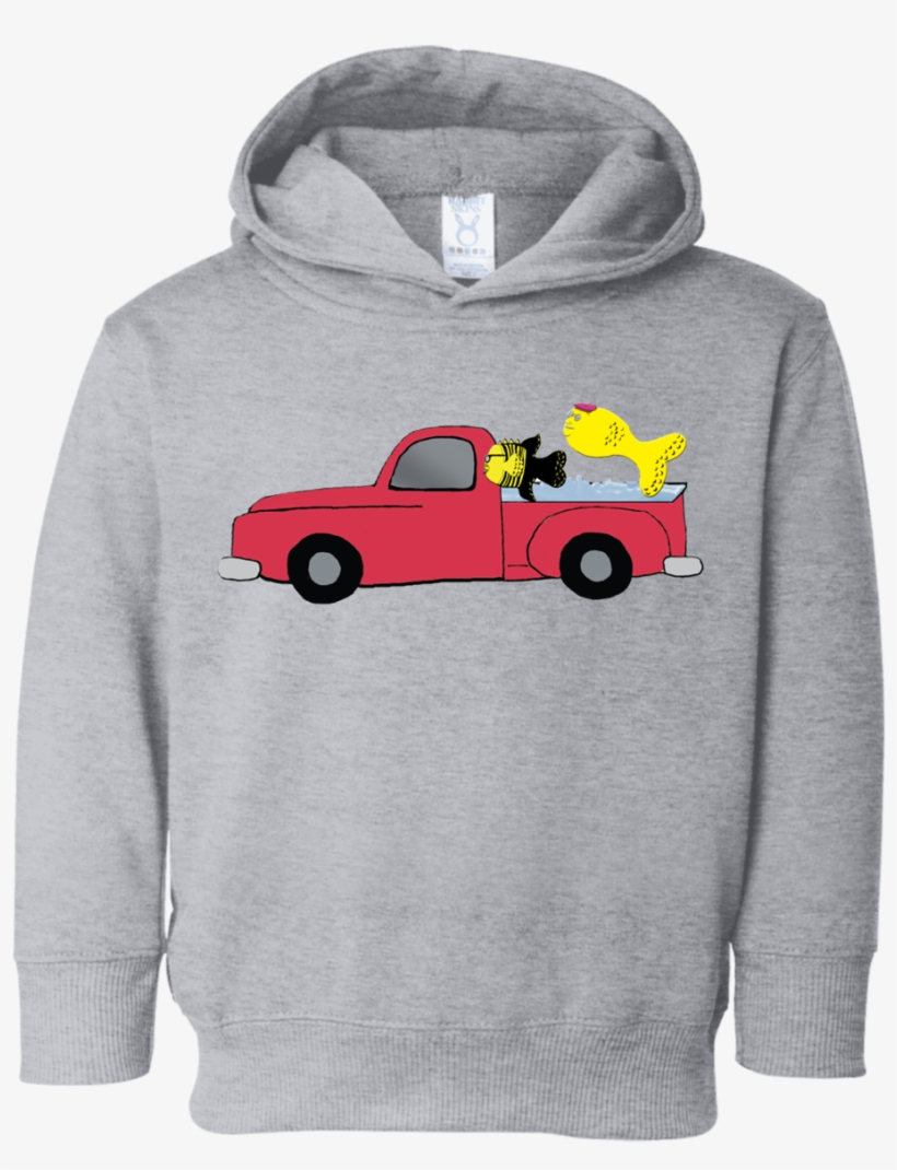 Truck With Fish Toddler Fleece Hoodie - Daddy 2 A Princess, transparent png download