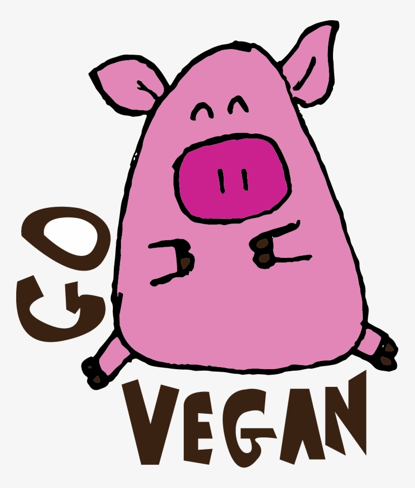 Go Vegan Pig, transparent png download