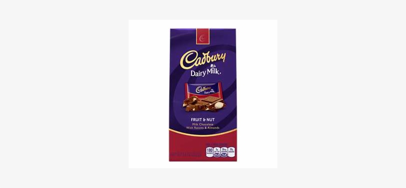 Cadbury Dairy Milk Fruit & Nut Candy, - Cadbury Chocolate, transparent png download
