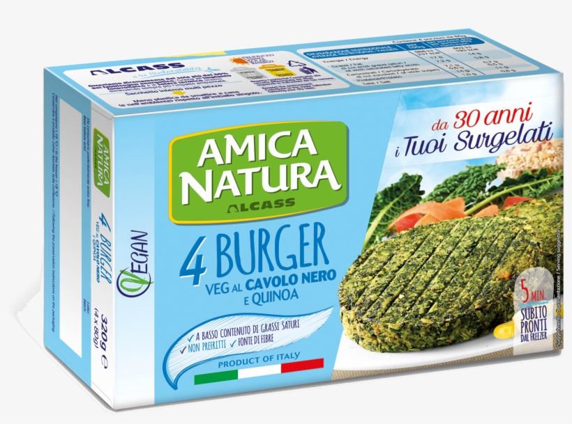 Veg Burger With Black Cabbage And Quinoa - Broccoli, transparent png download