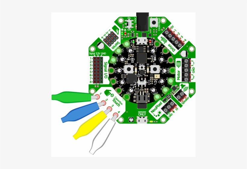Circuit Playground Captouchy Bb - Servo Stepper Driver Diagram, transparent png download