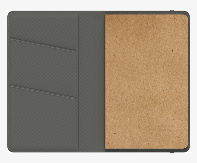 Notepad Folio Wallet With Glowing Floral Pattern - Wood, transparent png download