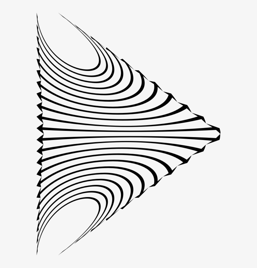 Arrows Perspective Design - Line Art, transparent png download
