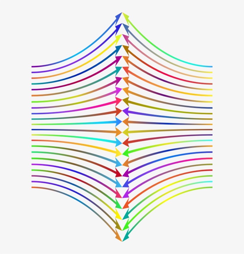 Arrows Perspective Polyprismatic Variation - Illustration, transparent png download