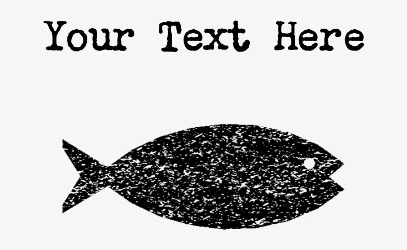 Distressed Fish Silhouette Tank Top - Distressed Volleyball, transparent png download